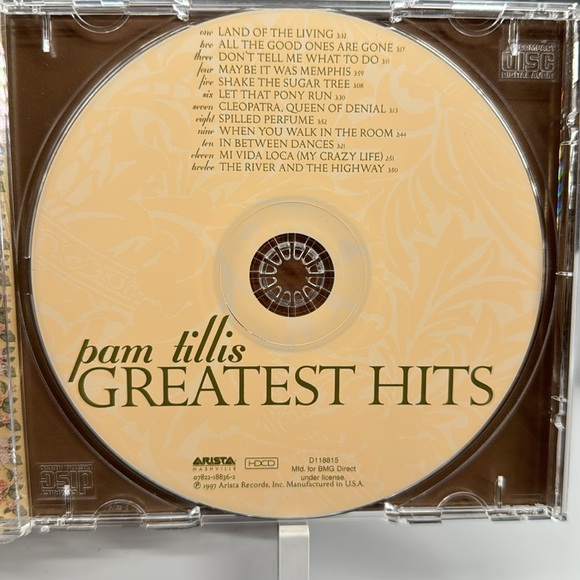 Pam Tillis - Greatest Hits on CD. 1997 - Picture 4 of 5